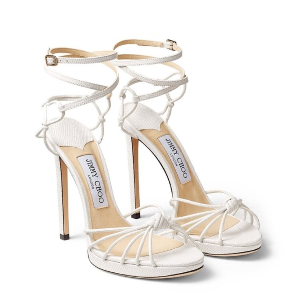Jimmy Choo Lovella Wraparound Platform Sandals - Picture 5 of 15